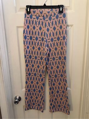 Zara Pink, Blue & Yellow Geometric Knit Pants